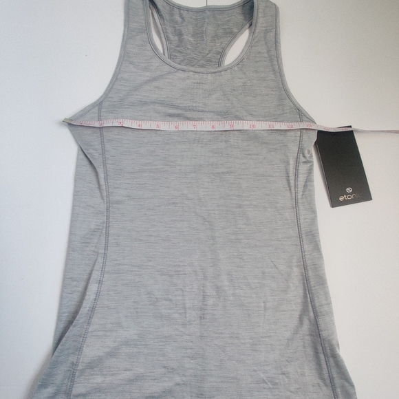 🆕 Etonic piedmont grey active Athleisure activewear running gym muscle top_XS - Picture 6 of 9